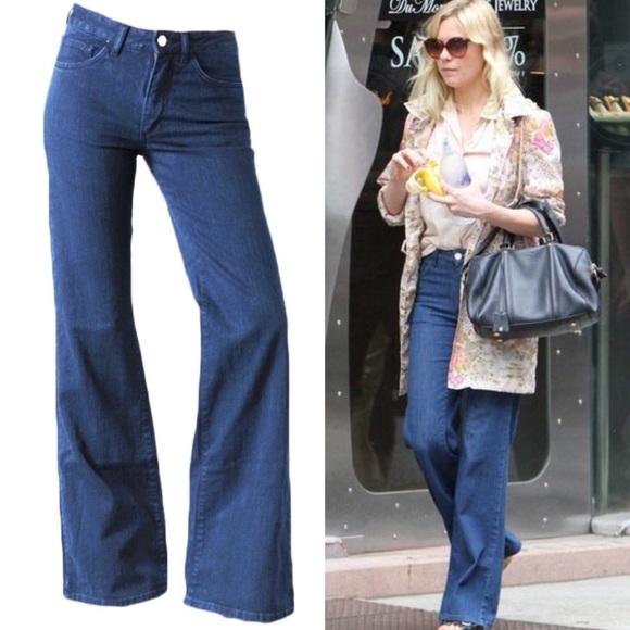 Acne Studios Denim - {Acne} A Pant High Waist Flare Leg Denim Jeans